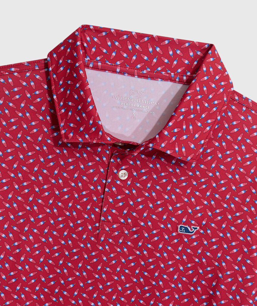 OUTLET Boys' Americana Bomb Pop Performance Polo