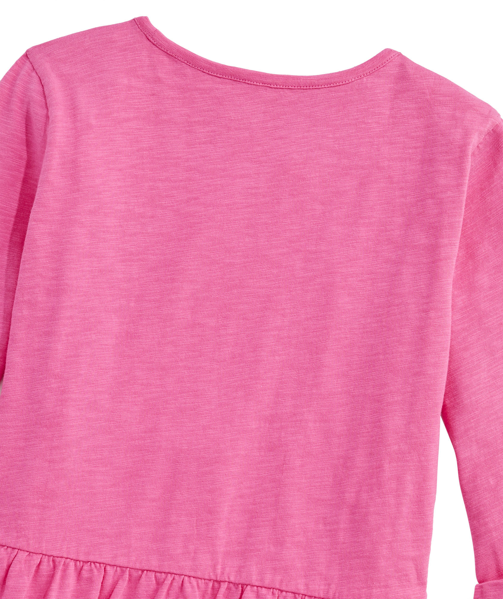 OUTLET Girls' Peplum Top Slub Tee