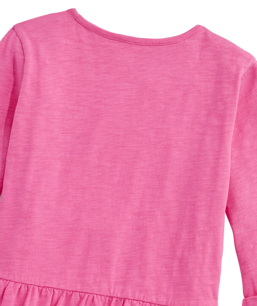 OUTLET Girls' Peplum Top Slub Tee