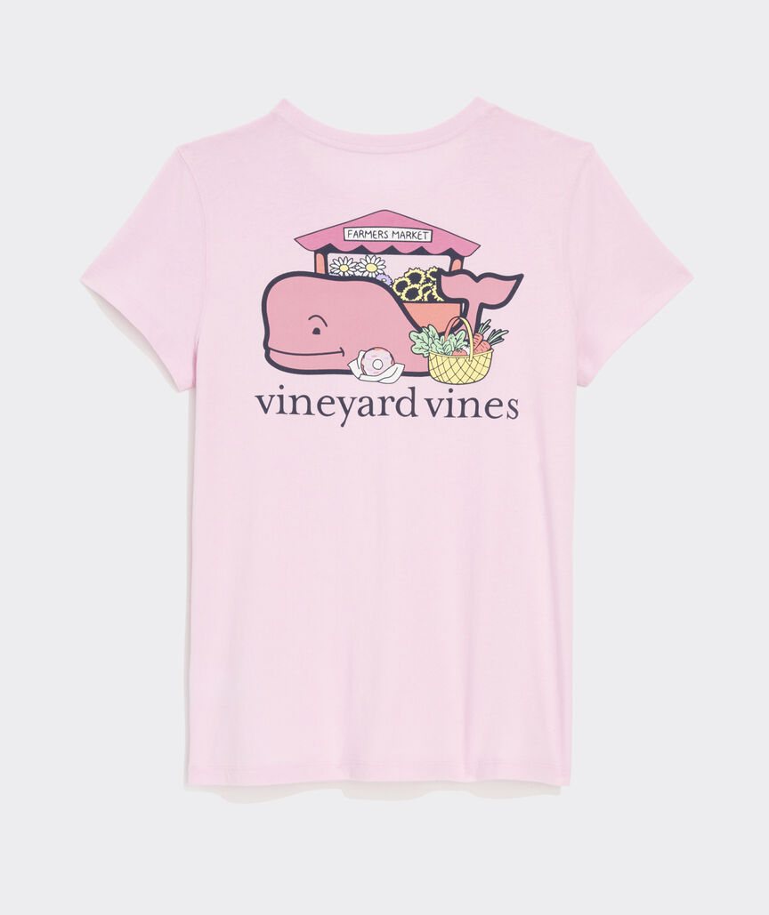 Women's Farmers Market Whale Short-Sleeve Pocket Tee