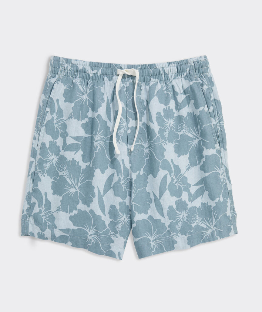 7 Inch Surfside Pull-On Linen Shorts