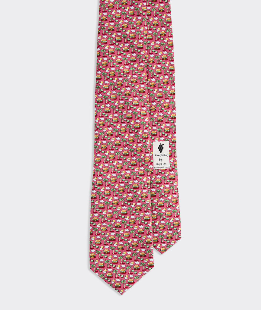 Paradise Burger Silk Tie