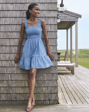 vineyard vines blue dress Vineyard Vines Ellen Derby Maxi Dress