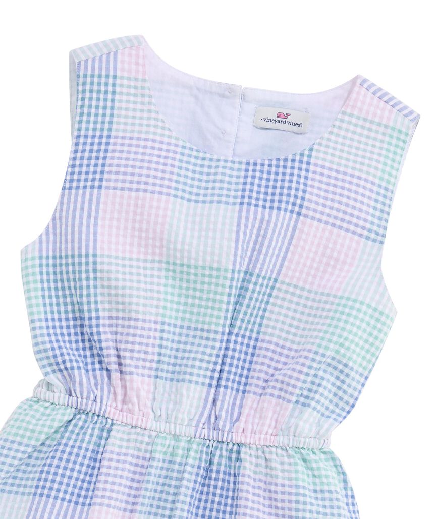OUTLET Girls' Annie Plaid Seersucker Dress