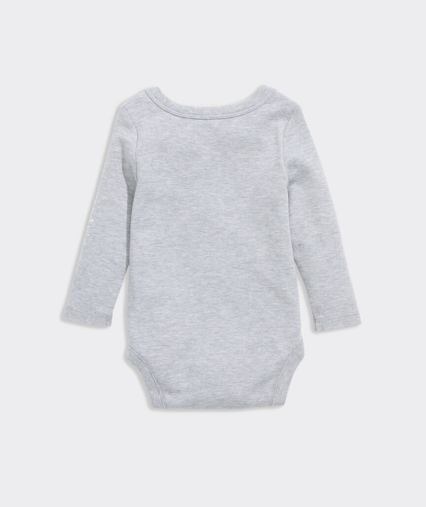 Baby Long-Sleeve Football Whale Body Suit