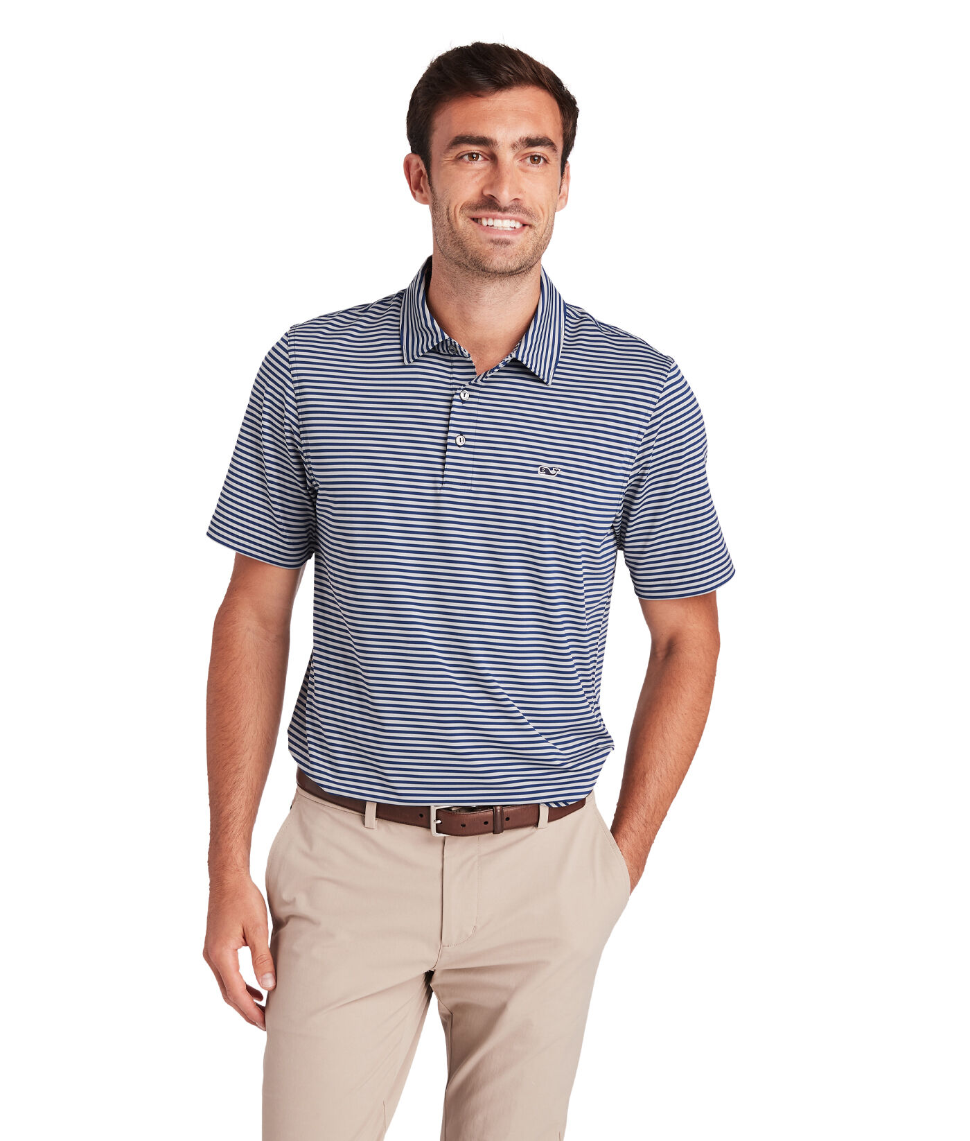 Kennedy Stripe Sankaty Performance Polo