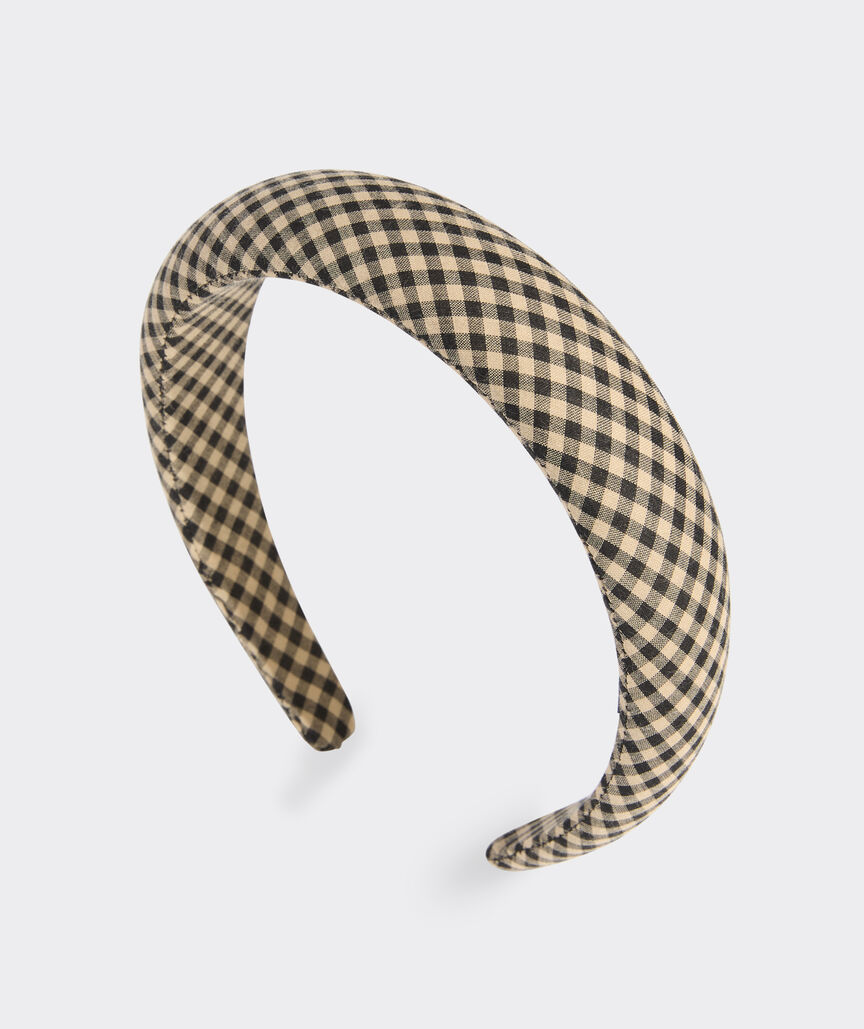 Gingham Puff Headband