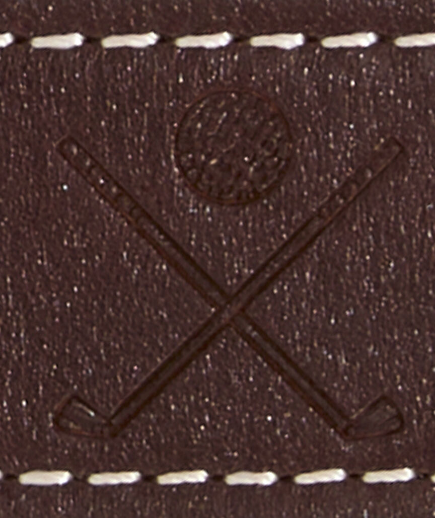 Embossed Golf Leather Belt