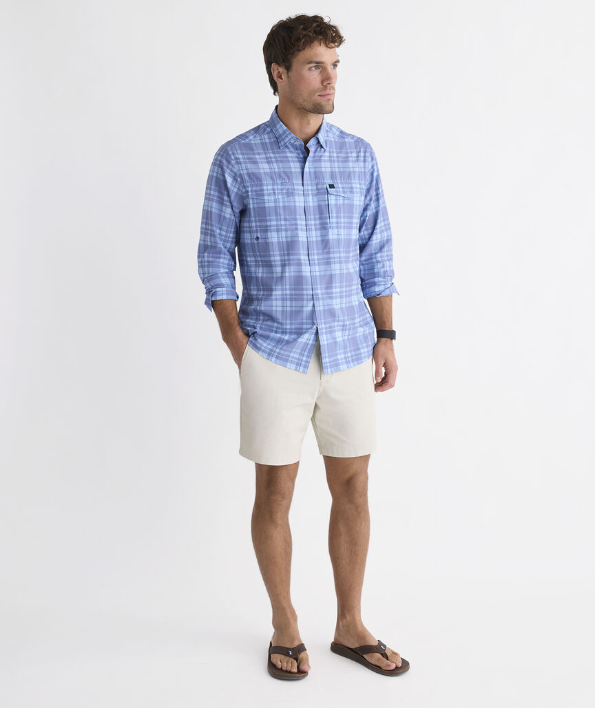 Performance Deep Sea Plaid Harbor Shirt