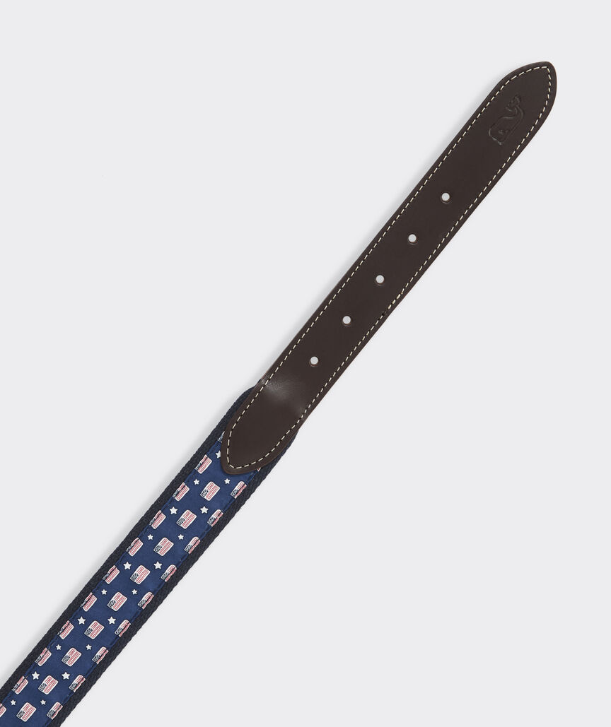 Flags & Stars Canvas Club Belt