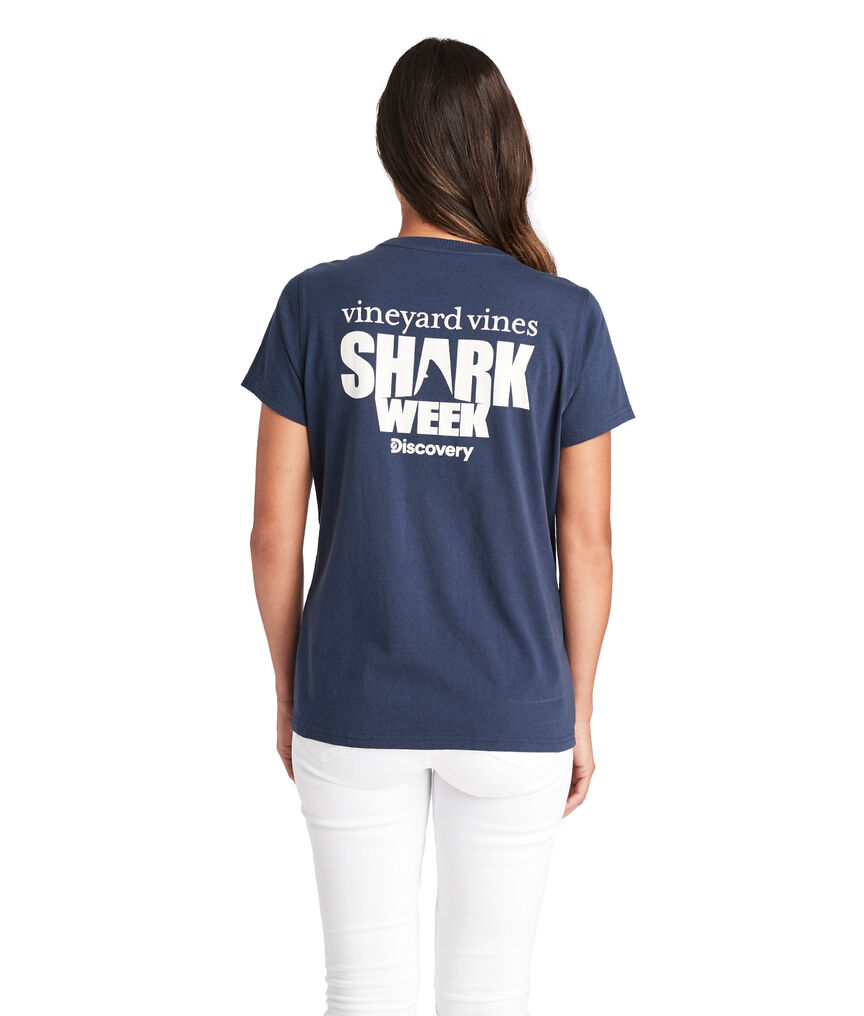 Discovery Shark Week Logo Pocket Tee