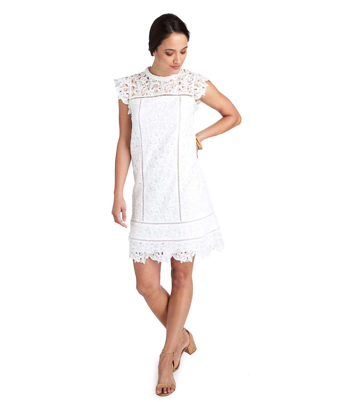 vineyard vines lace shift dress