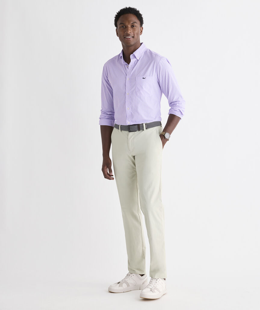 Performance Coral Reef Gingham Featherweight Shirt