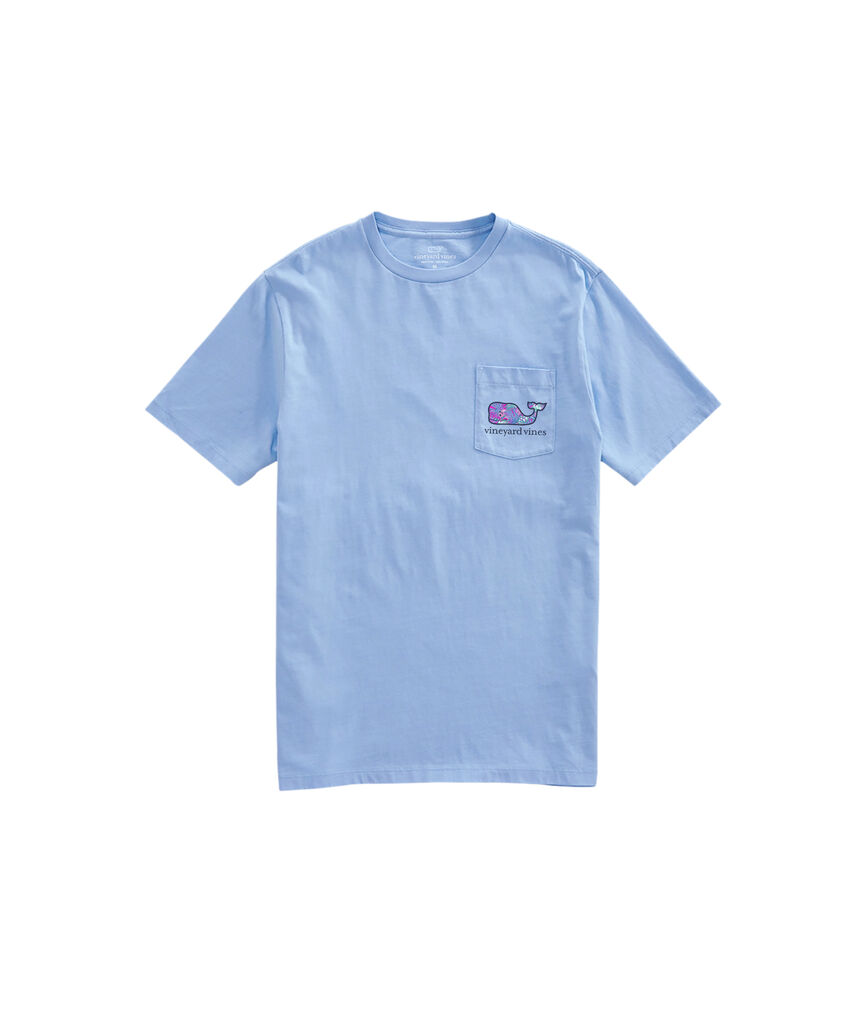 OUTLET Turtle Palm Whale Short-Sleeve Pocket Tee