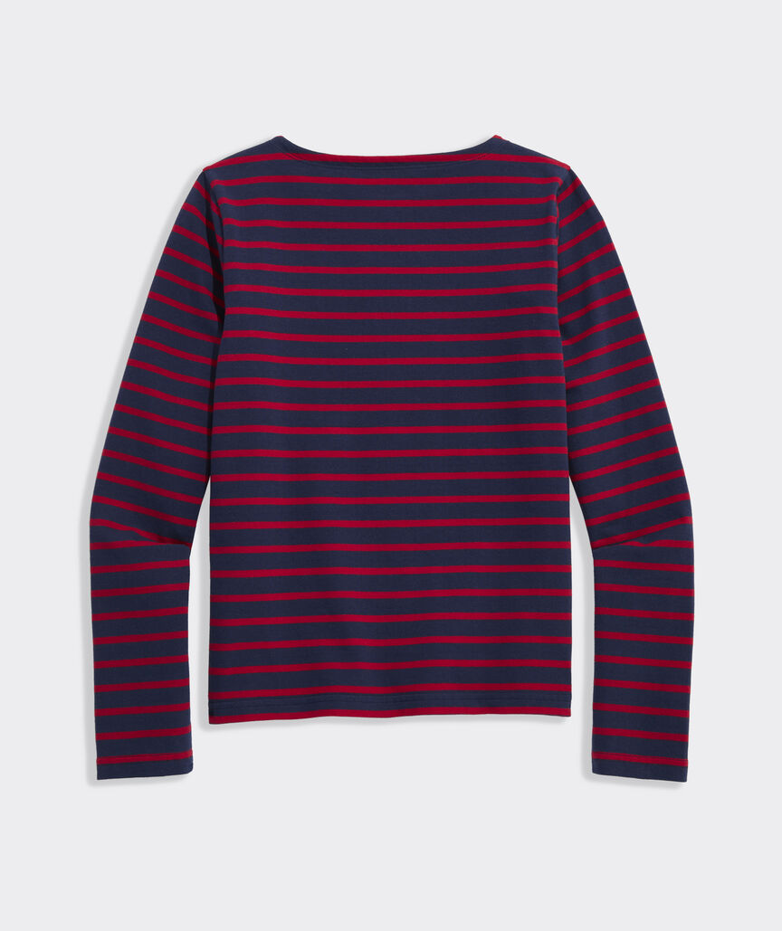 Girls Jersey Boatneck Long-Sleeve Tee