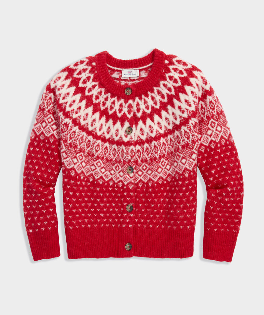 Girls' Fair Isle Cardigan