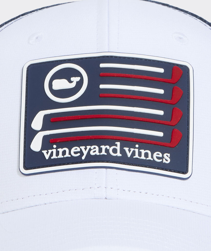 Golf US Flag Patch Trucker