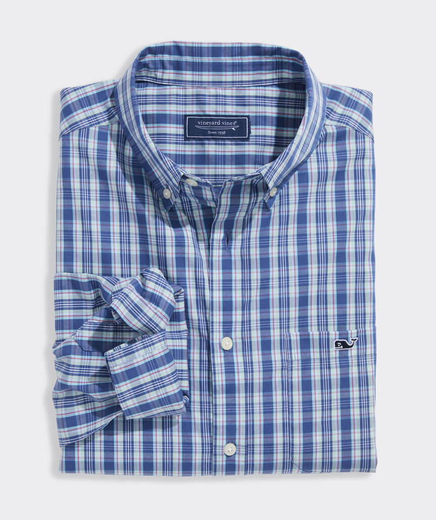 Wavecrest Plaid Perfect Wash Poplin Shirt