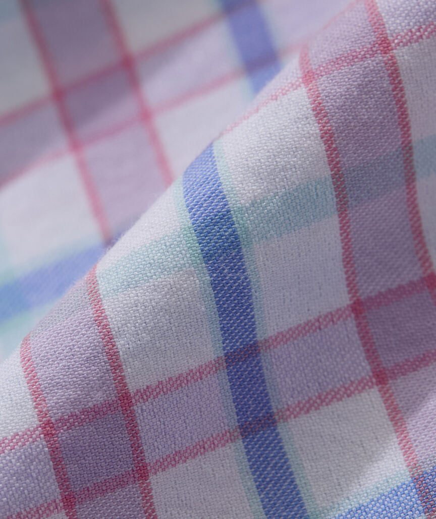 Boys' Performance Cotton Sea Urchin Plaid Shirt