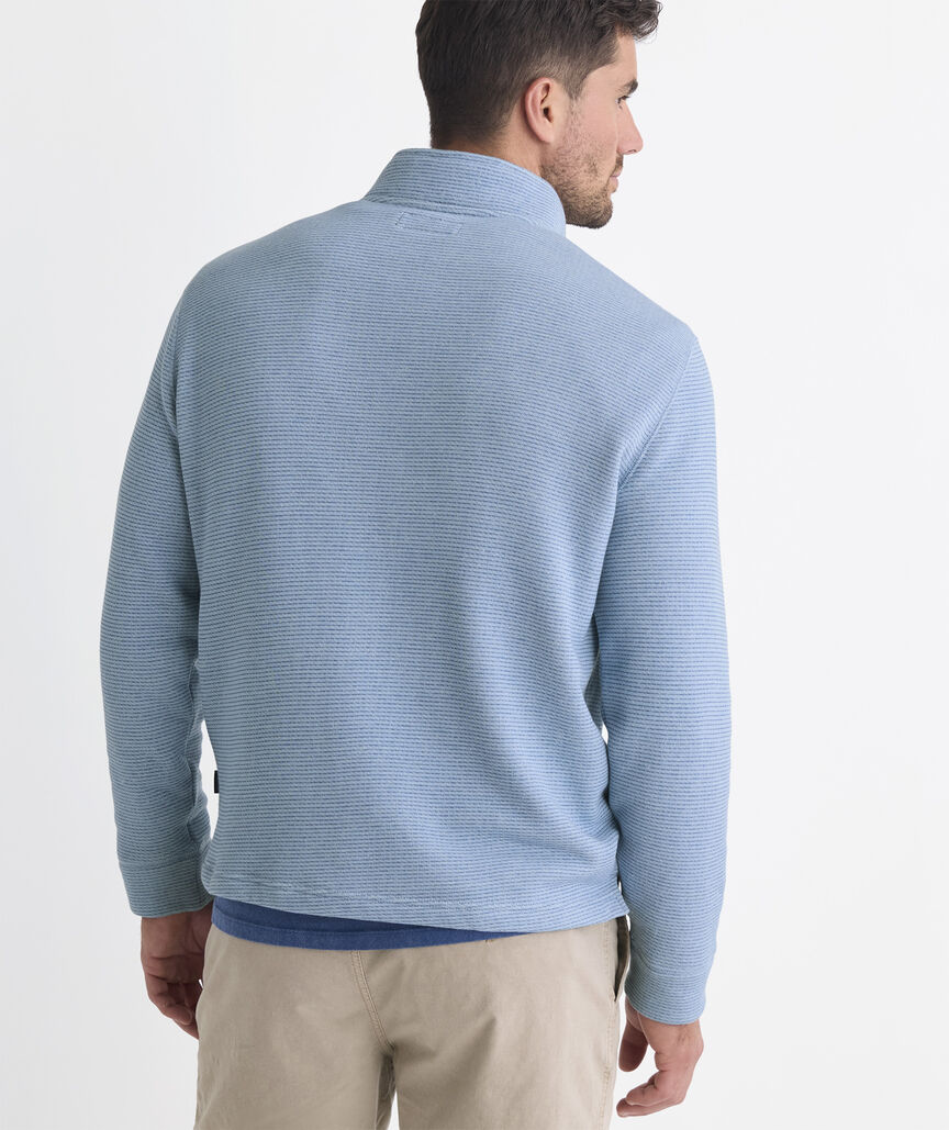 Tidal Terry Button Mockneck