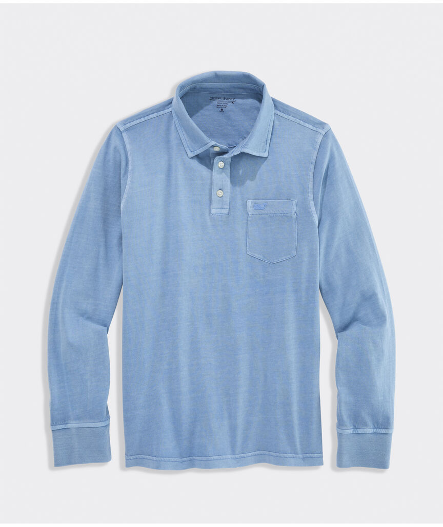 Boys' Long-Sleeve Surf Polo