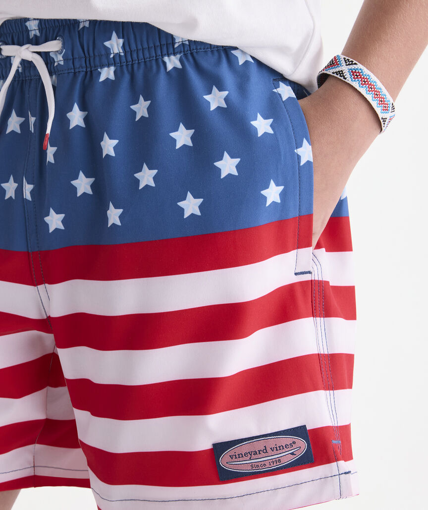 Boys' Short Liner Chappy Swim Trunks