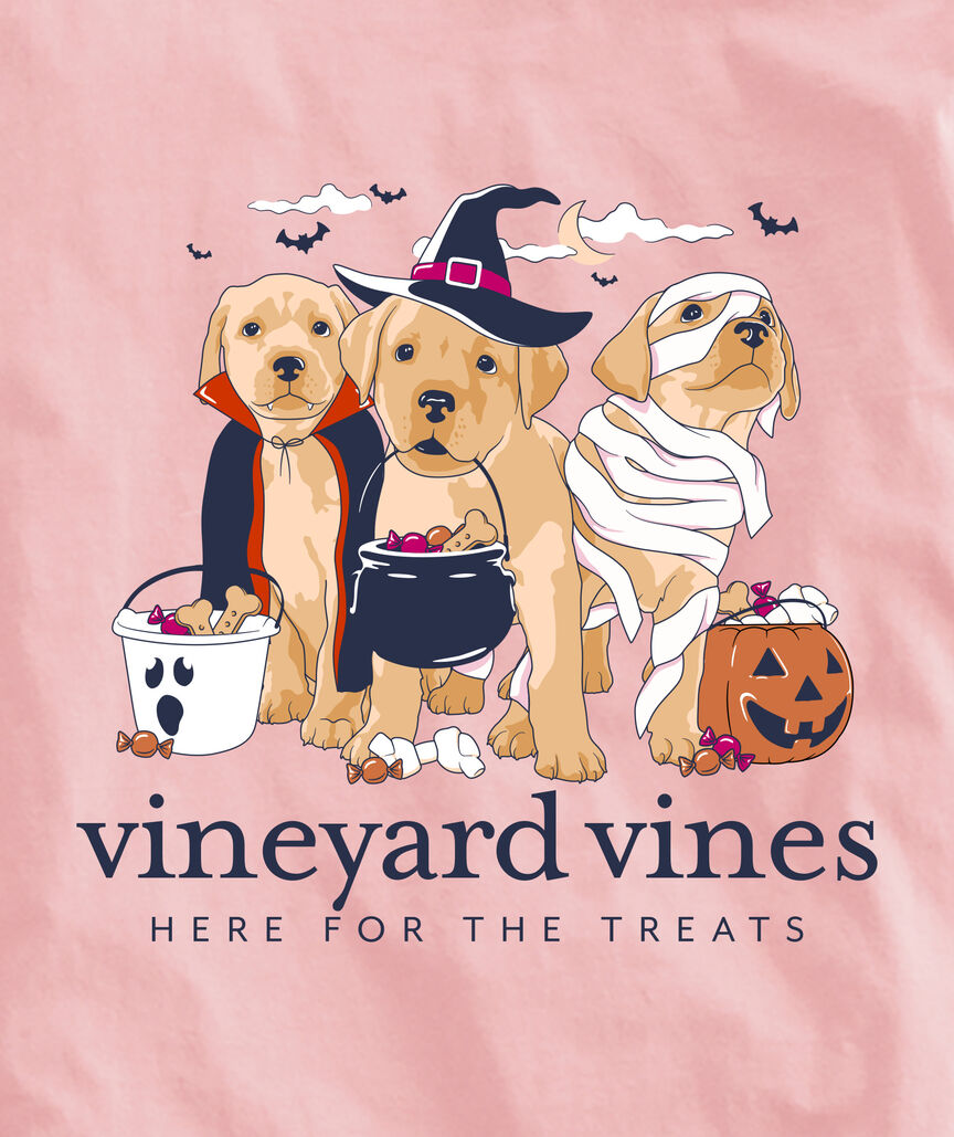 OUTLET Girls' Here For The Treats Long-Sleeve Pocket Tee