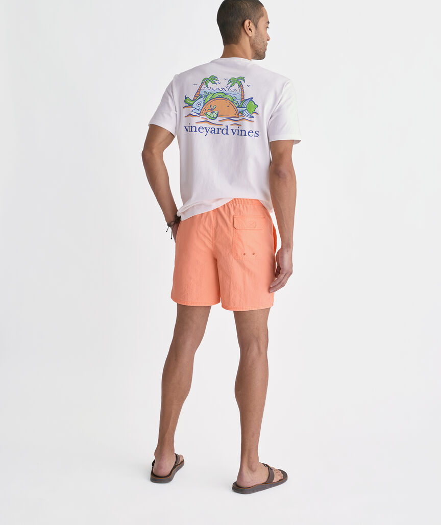 6 Inch Solid Island Swim Trunks