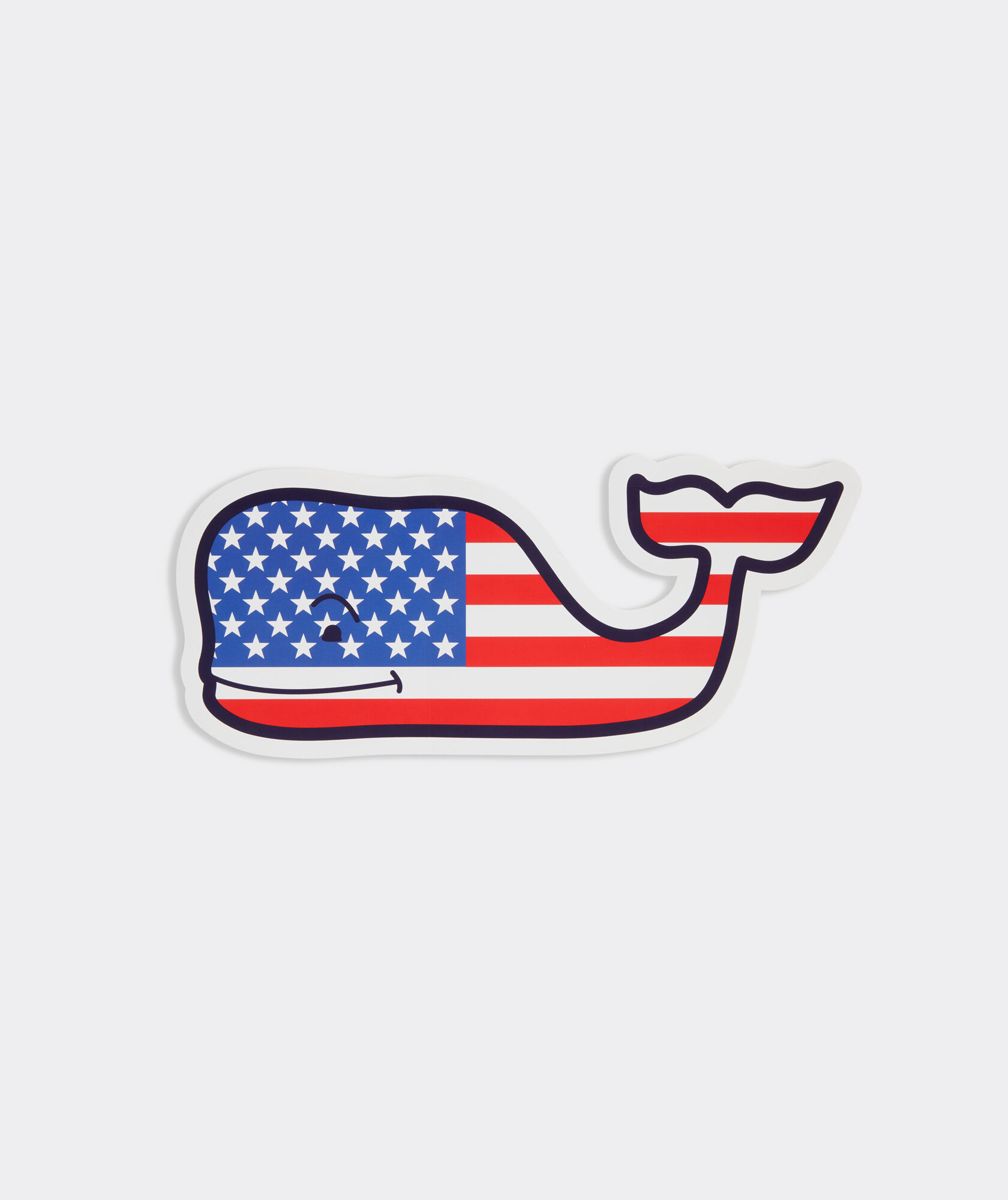 Flag Whale 12 inch Sticker