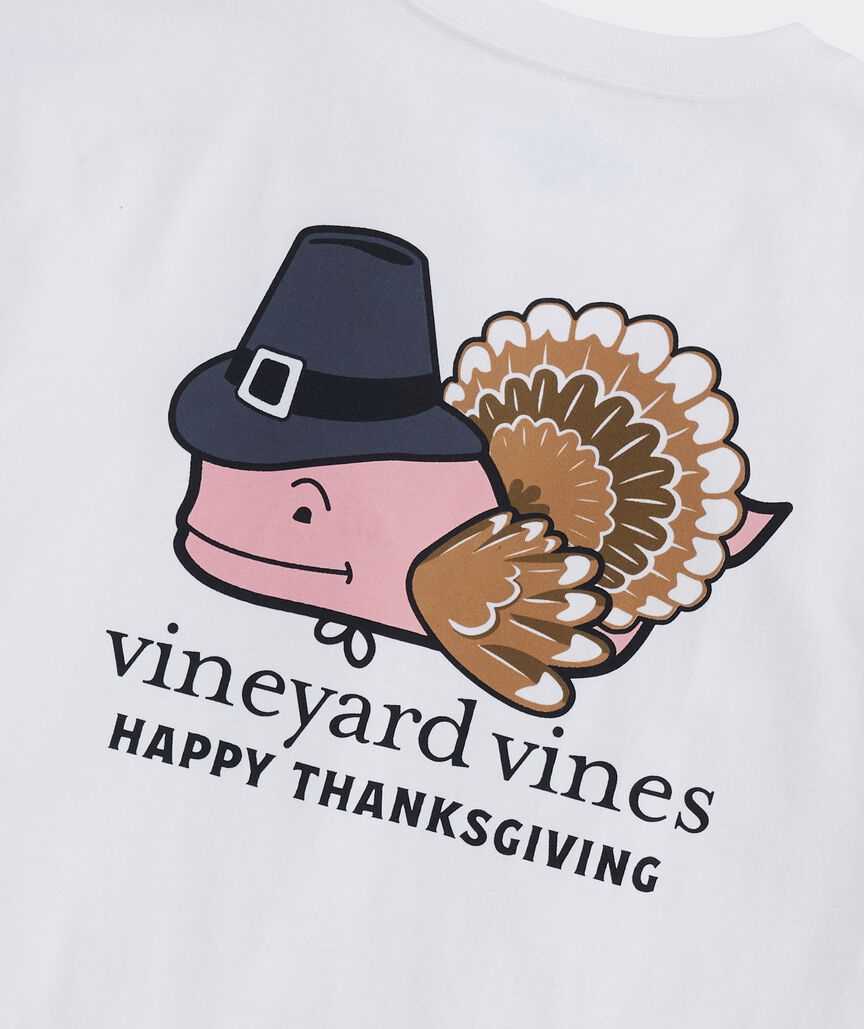 Turkey Whale Long-Sleeve Pocket Tee