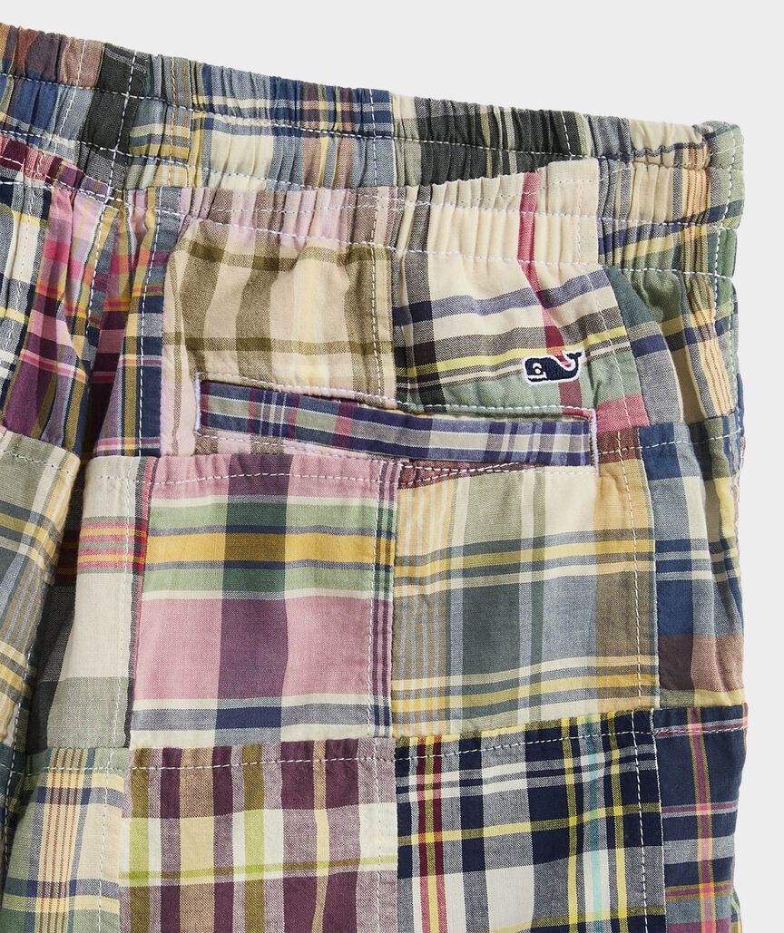 Boys' Patchwork Madras Pull-On Shorts