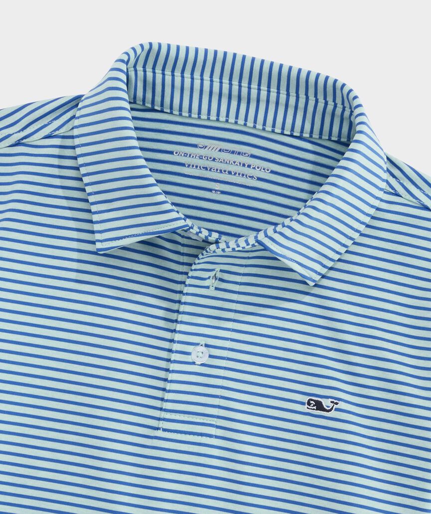 Boys' Performance Bradley Stripe Sankaty Polo