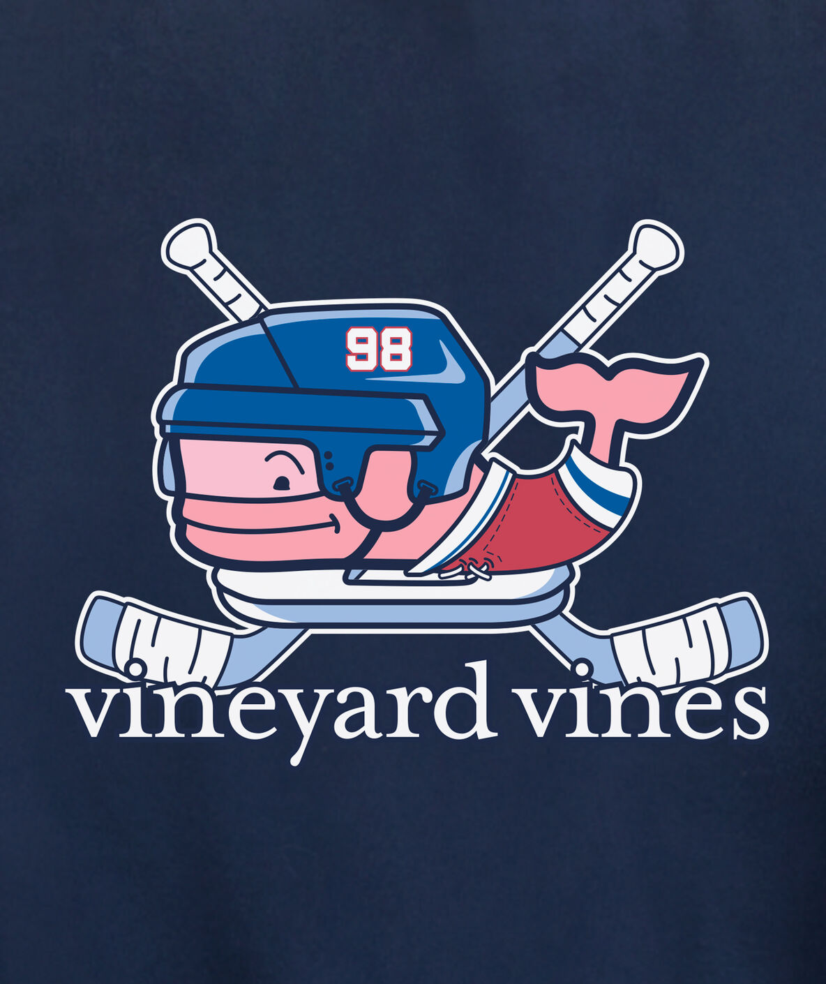 Men's New York Rangers Vineyard Vines White Hockey Helmet Pocket Long  Sleeve T-Shirt