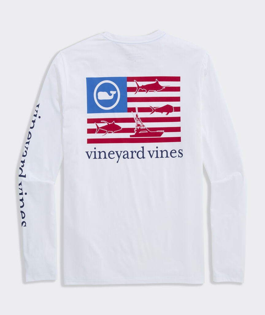 Performance Harbor Fish Flags Long-Sleeve Harbor Tee