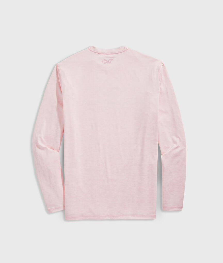 Men's Limited-Edition Breast Cancer Awareness Long-Sleeve Harbor Performance Tee