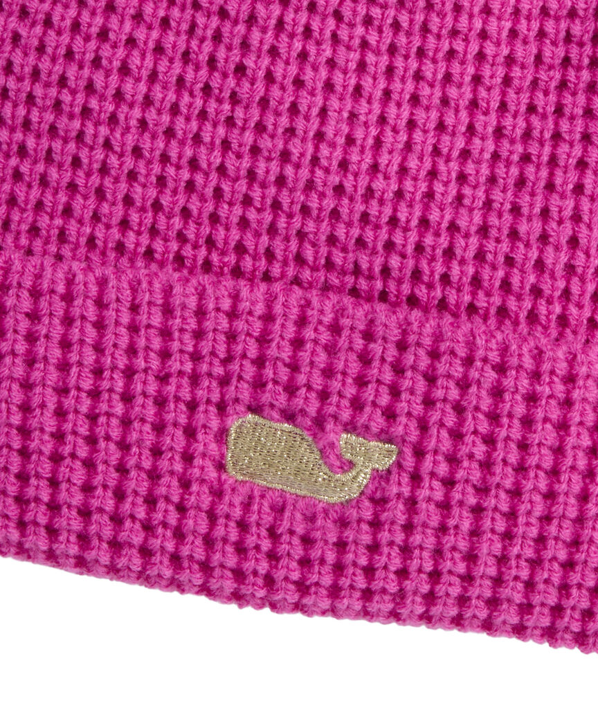 OUTLET Girls' Waffle-Knit Beanie