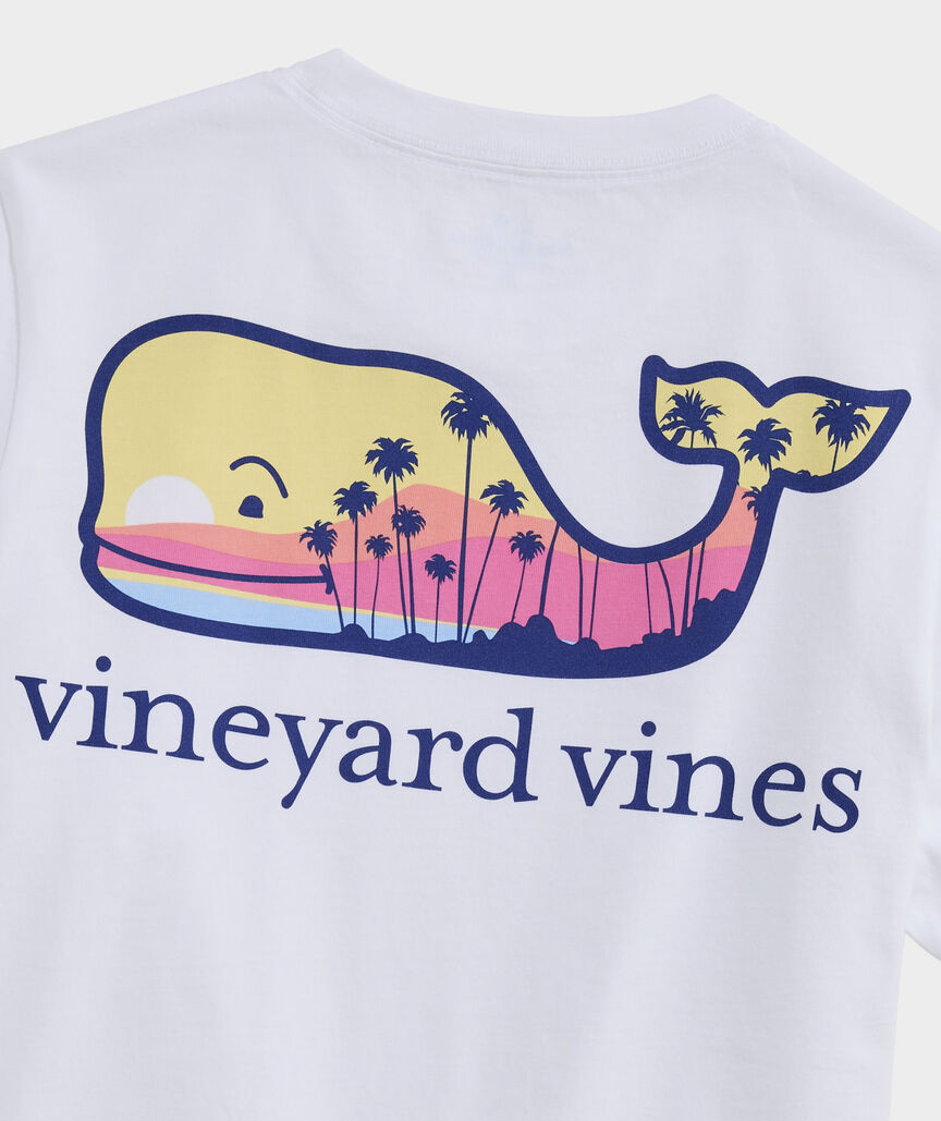 Boys' Sunset Whale Short-Sleeve Pocket Tee