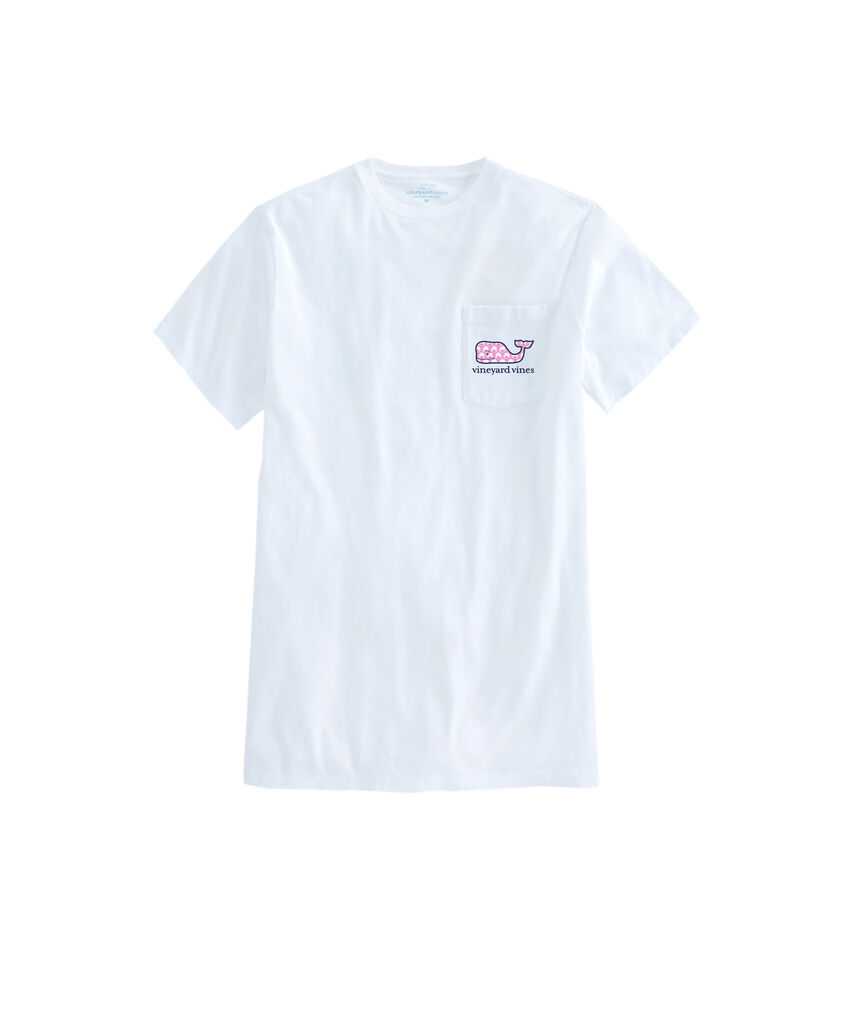 OUTLET Gia Block Print Whale Short-Sleeve Pocket Tee