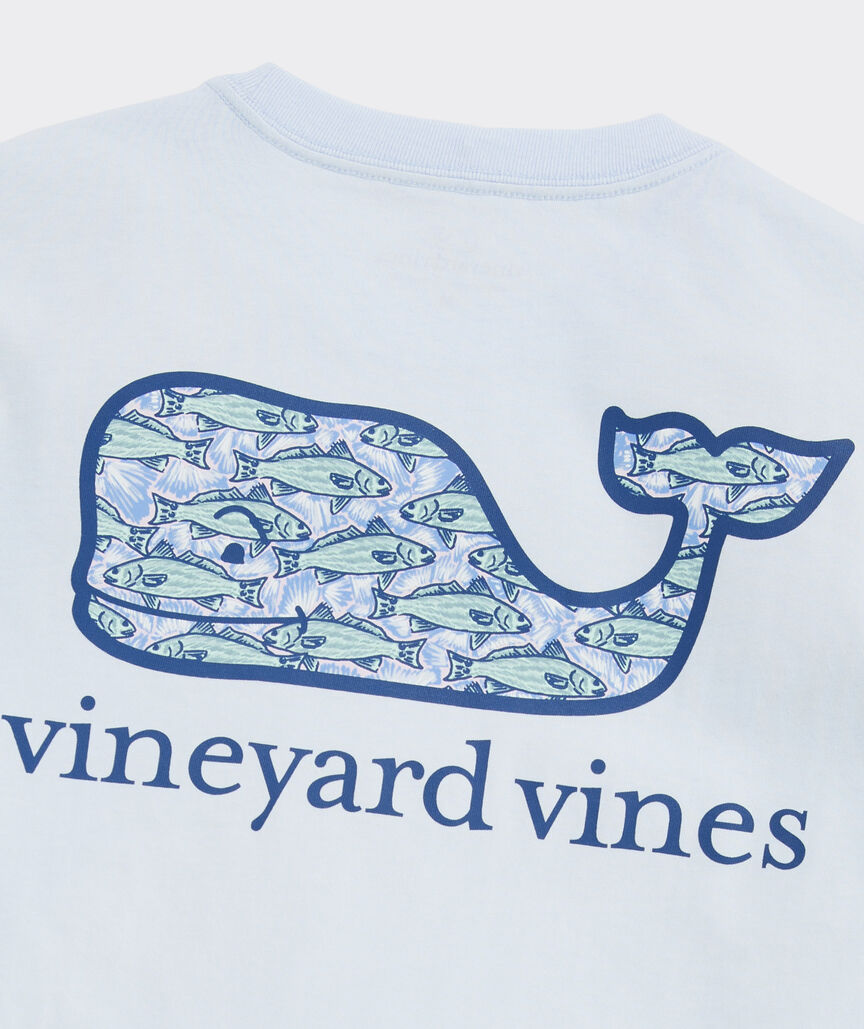 Redfish Whale Short-Sleeve Pocket Tee
