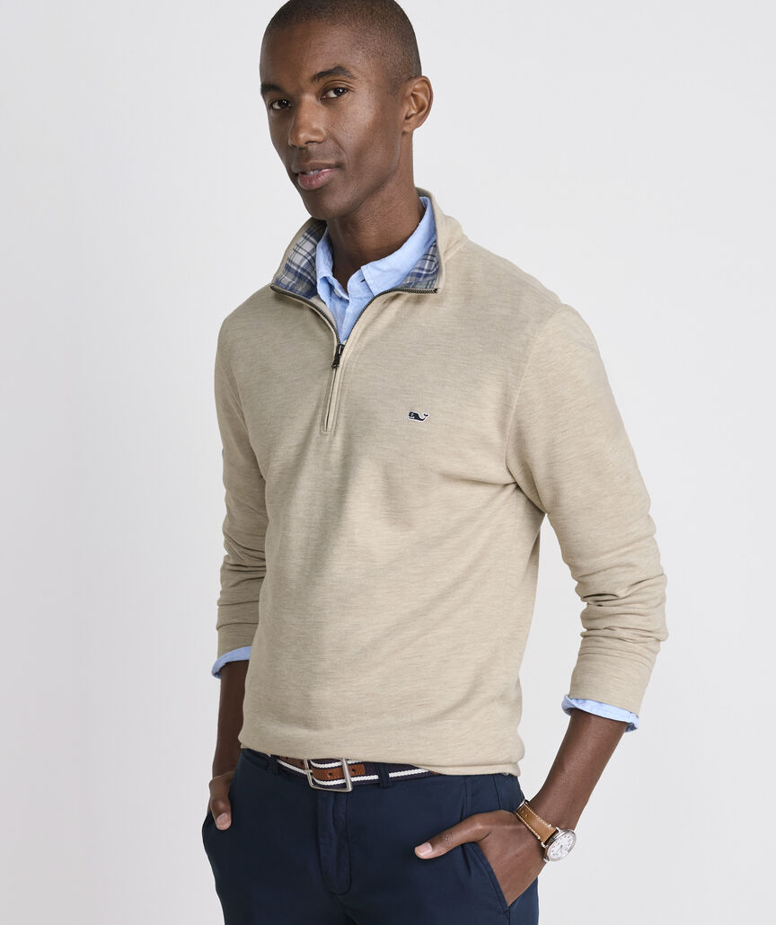 Plaid Collar Saltwater Quarter-Zip
