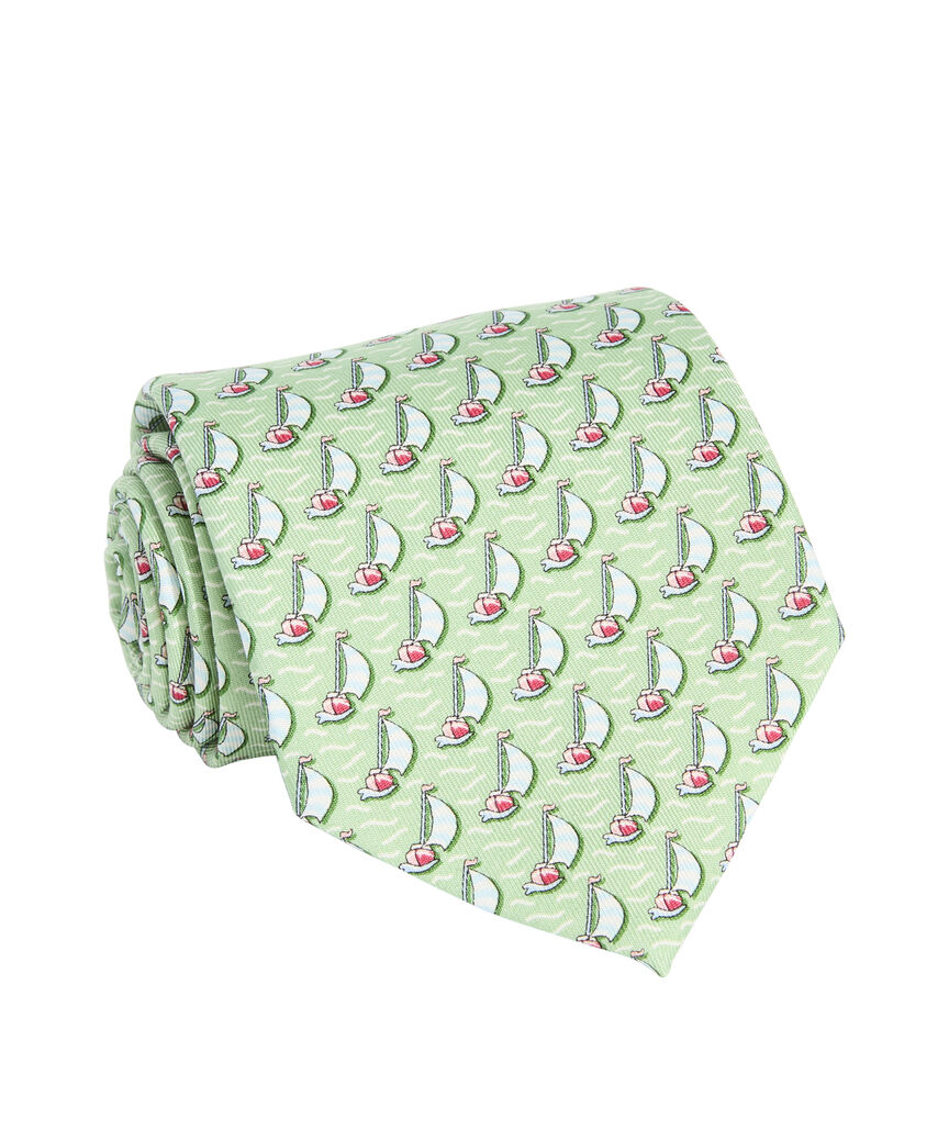 OUTLET Sailboat Silk Tie