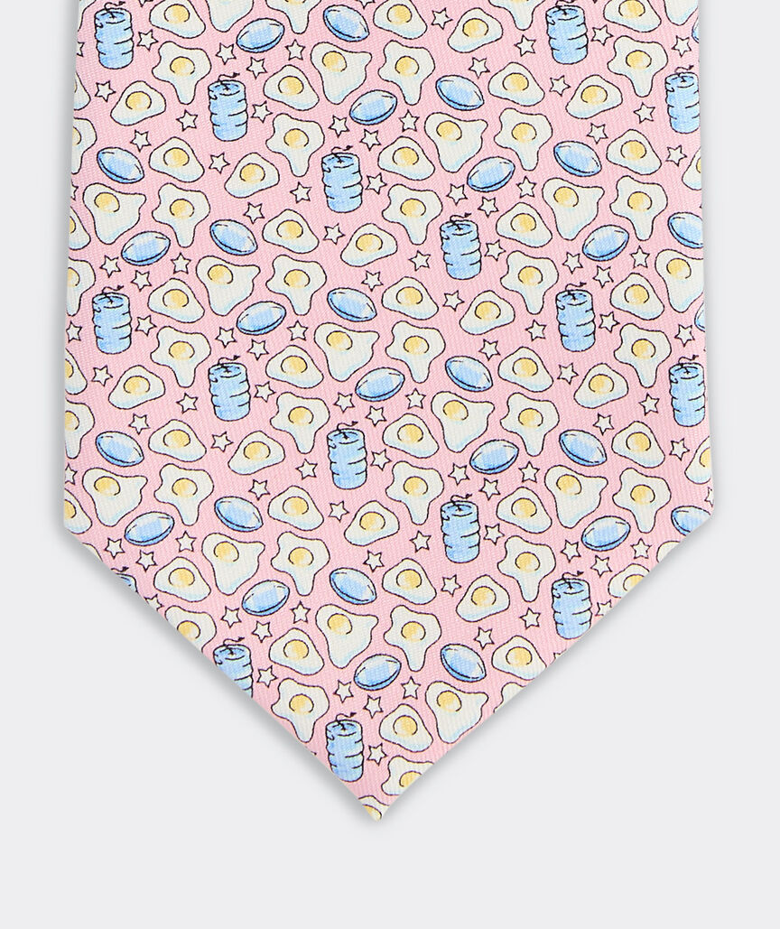 Kegs And Eggs Silk Tie