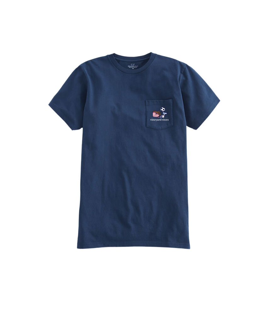OUTLET Soccer Whale Short-Sleeve Pocket Tee