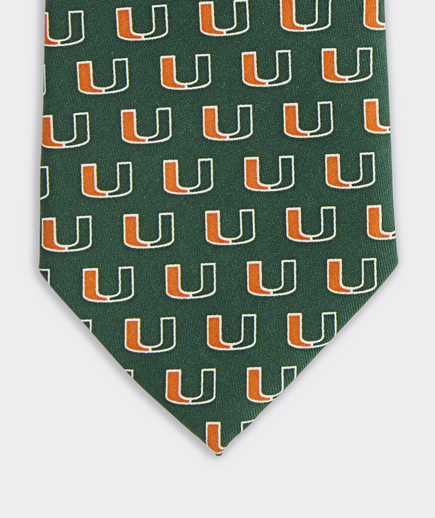 University of Miami Silk Tie