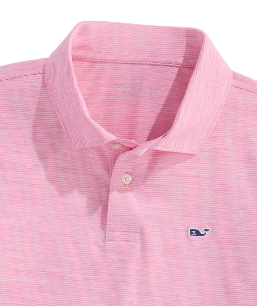 OUTLET Boys' St Jean Stripe Performance Polo