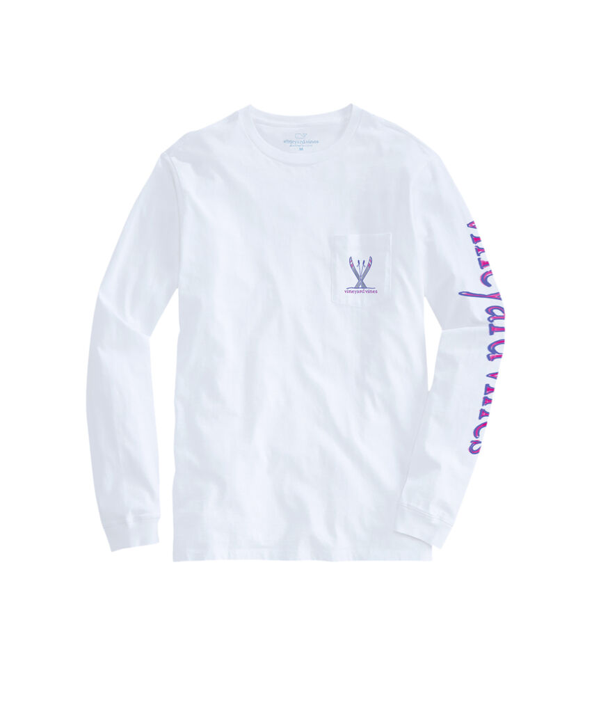 OUTLET Painted Skier Long-Sleeve Pocket Tee
