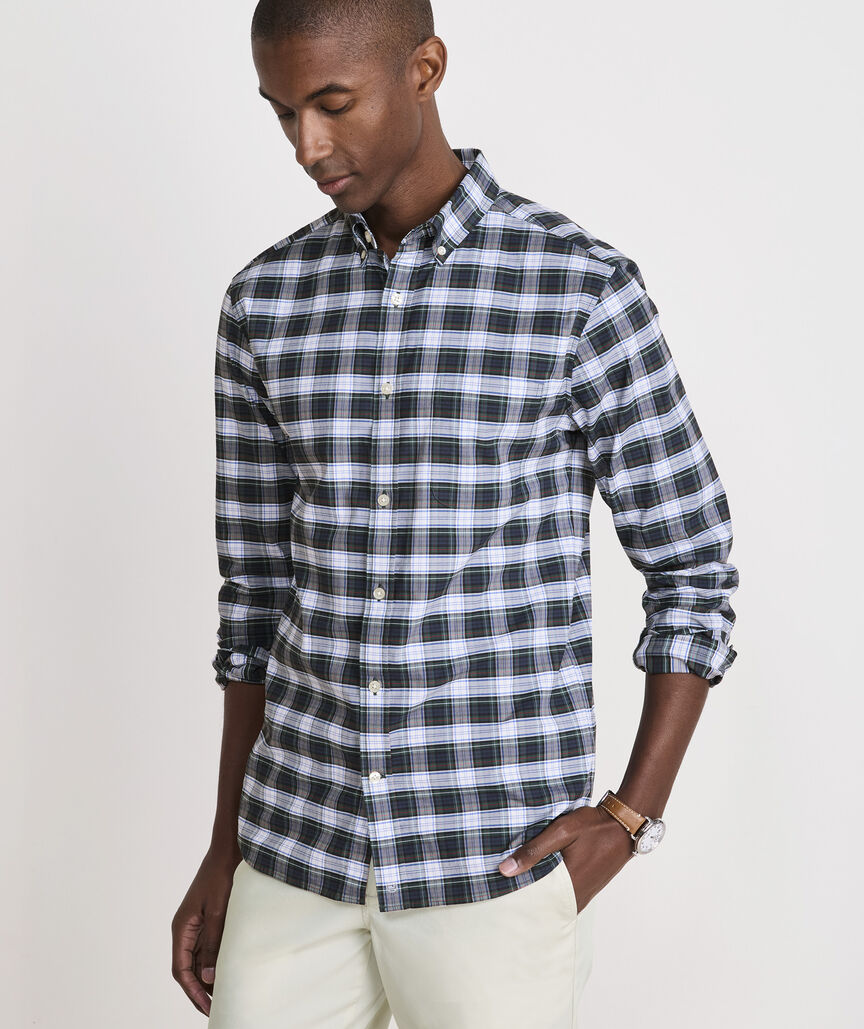 Summit Lodge Plaid Performance Cotton Shirt