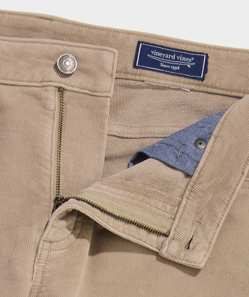Stretch Terry Cord 5-Pocket Pants