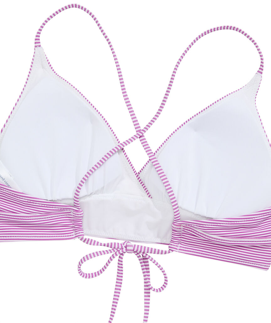 OUTLET Women's Micro Stripe Bikini Top