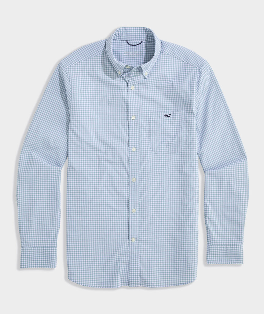 Performance Coral Reef Gingham Featherweight Shirt